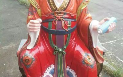 寺廟玻璃鋼彩繪太歲神像雕塑